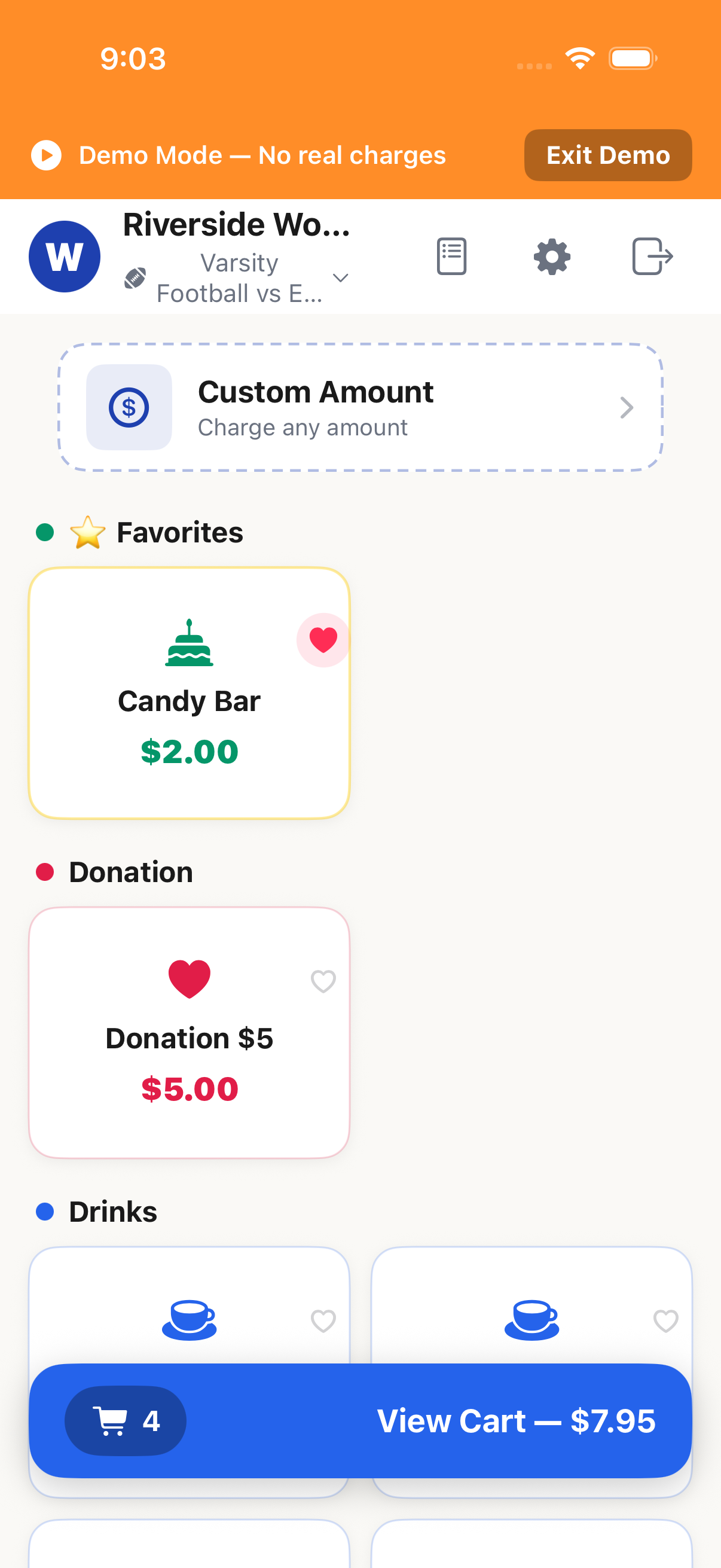 Manage the Cart